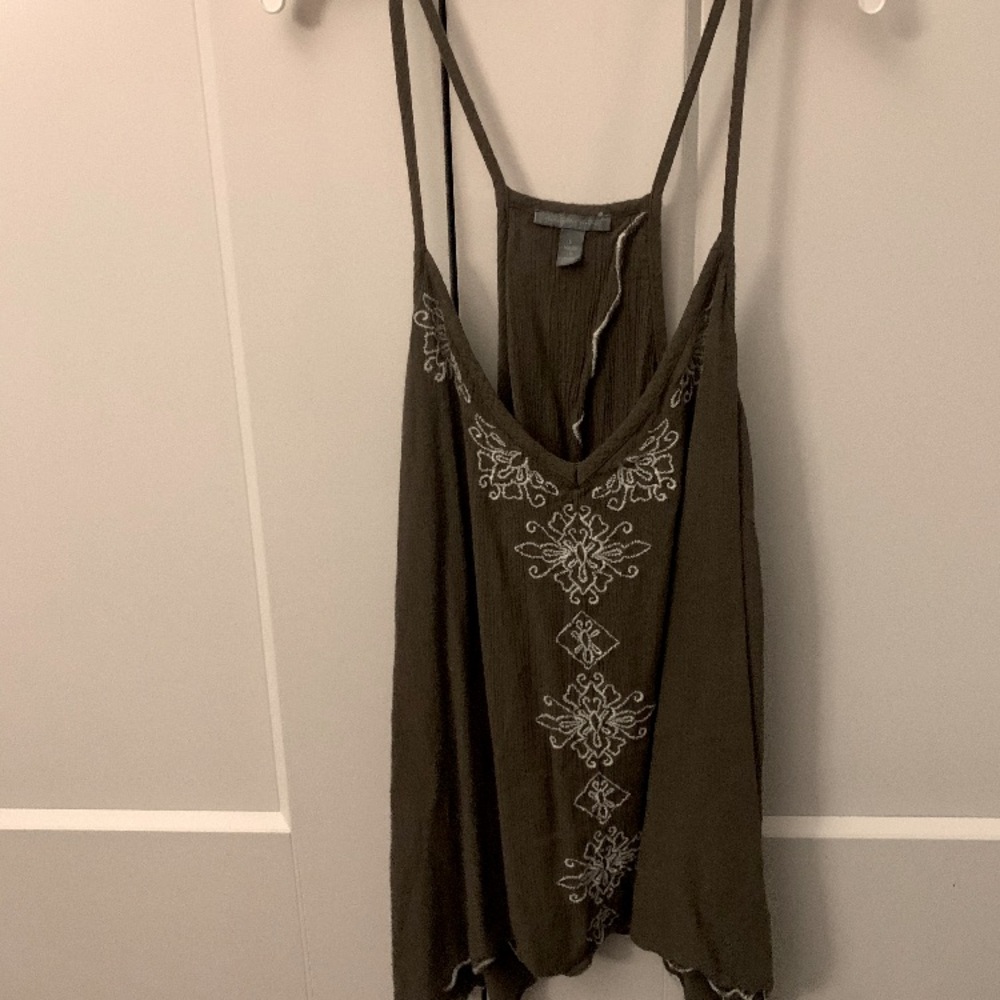 Dark green tank top